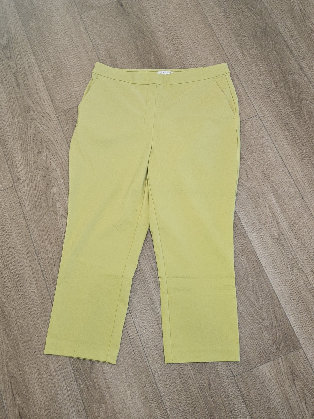 Rachel Zoe Bright Lime Green Cropped Trousers